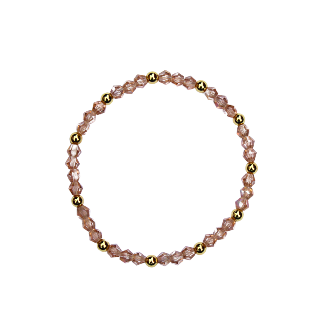 CRYSTAL LIGHT ROSE bracelet