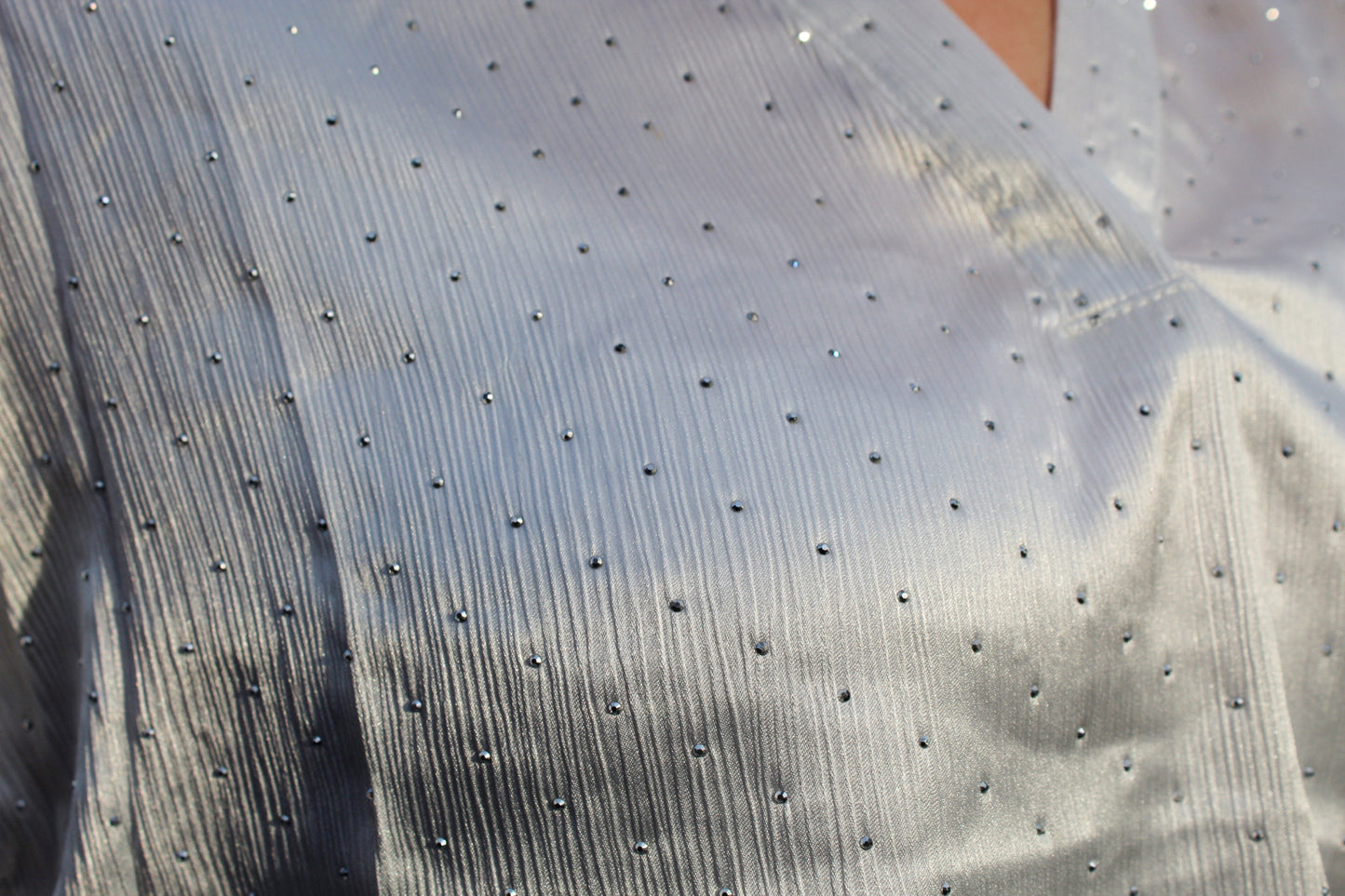 WHITE IVY blouse met strass / glitter