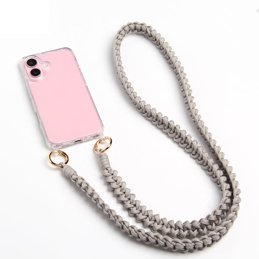 Telefoonkoord gevlochten | SILVER