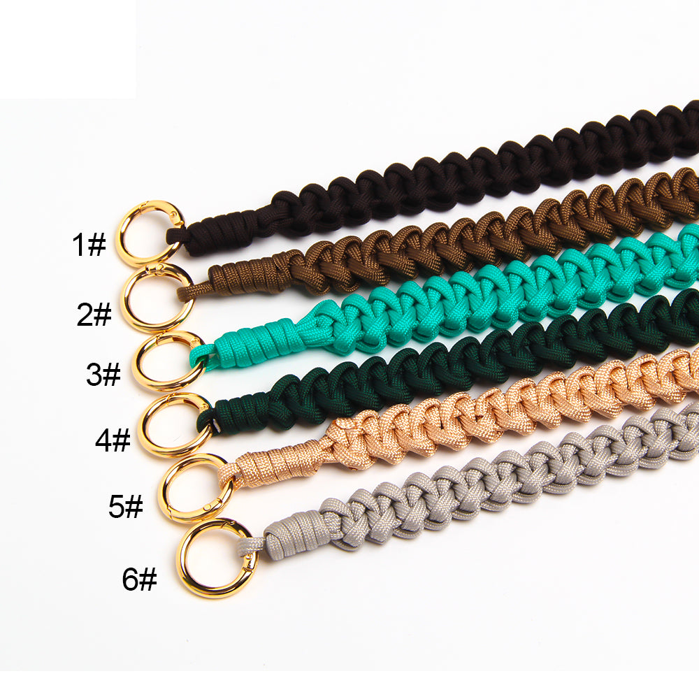 Telefoonkoord gevlochten | ARMY GREEN