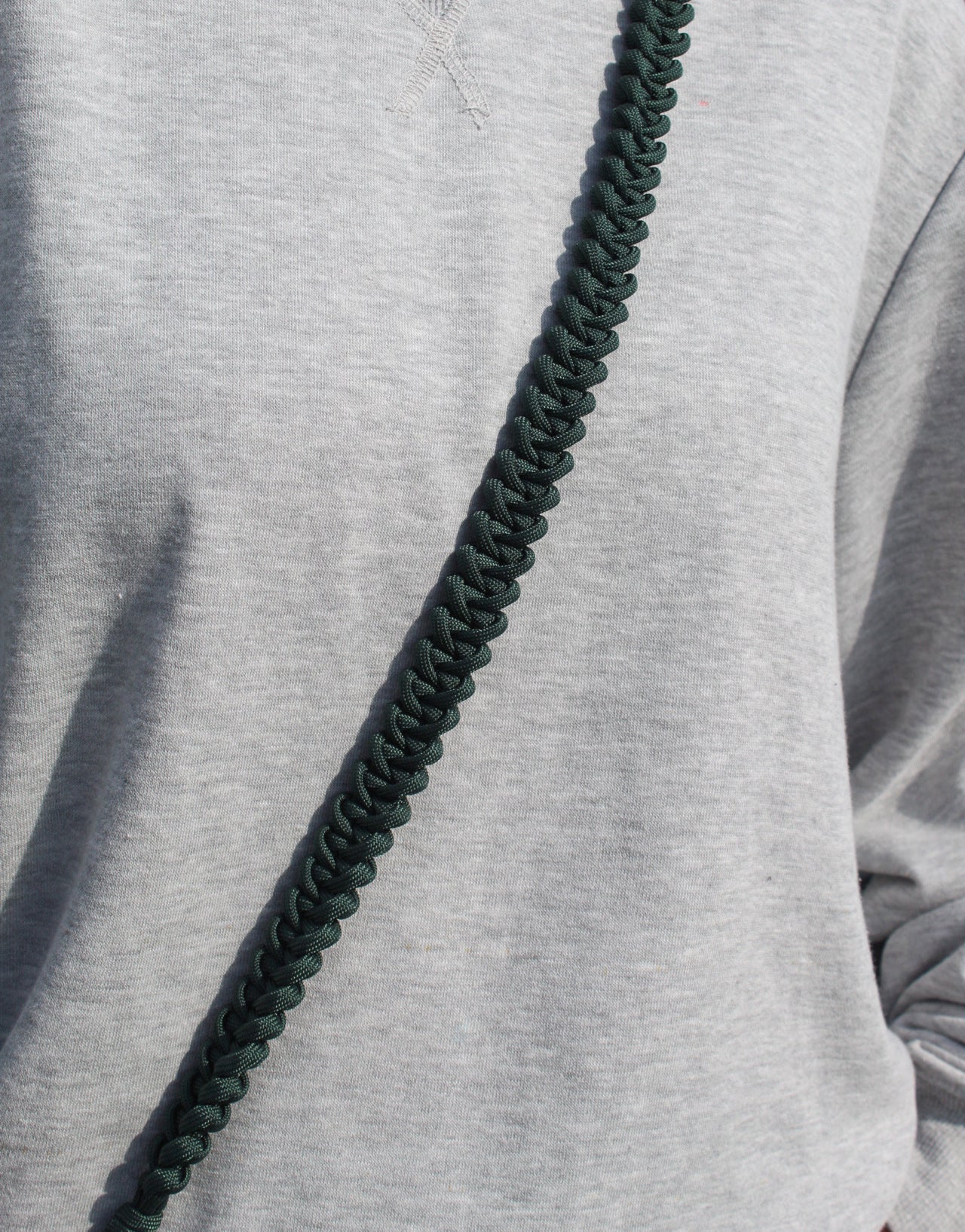 Telefoonkoord gevlochten | ARMY GREEN