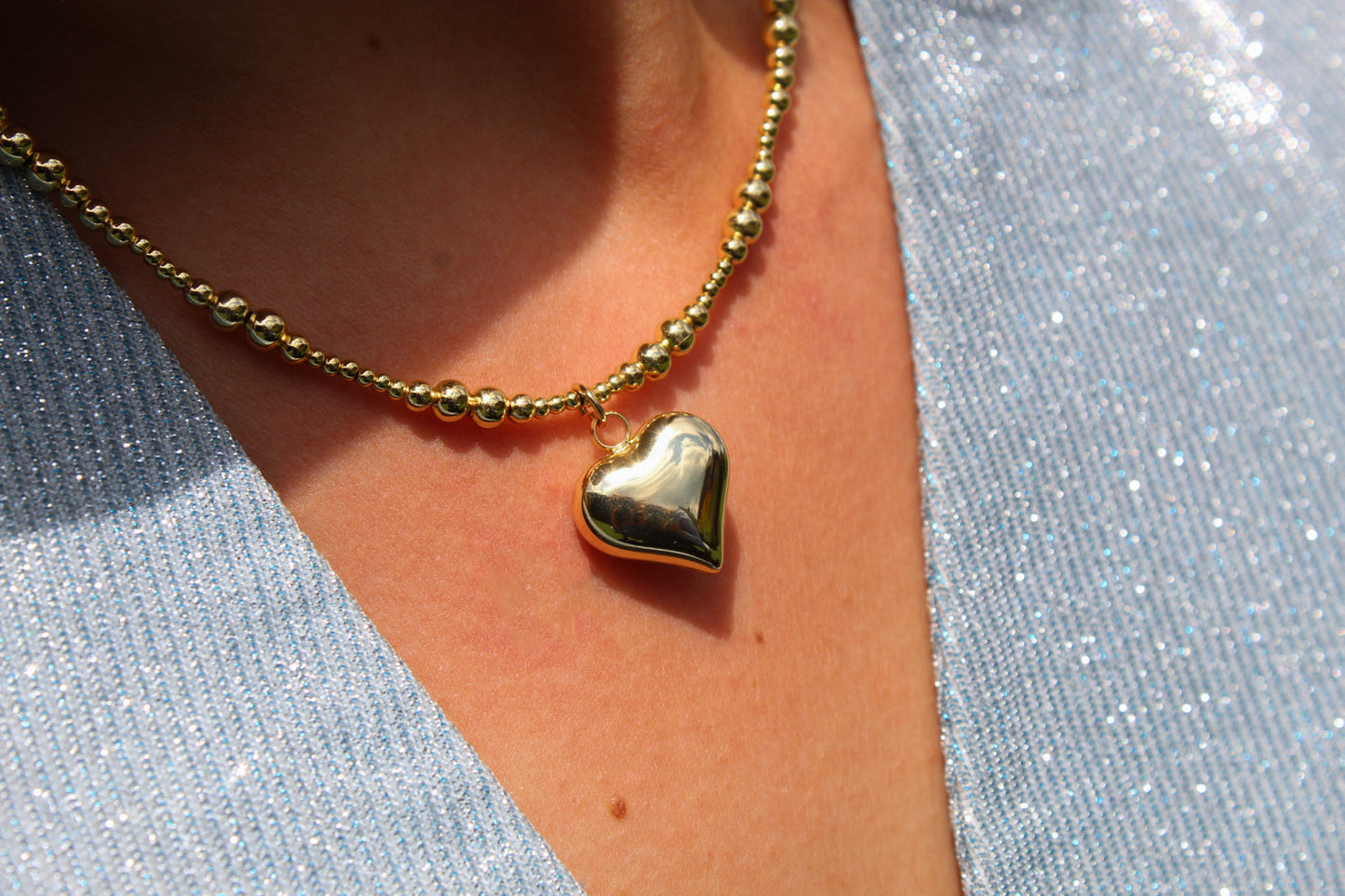 Kralenketting MAYA met harthanger