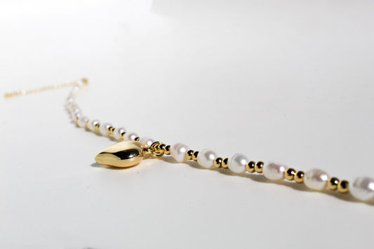 Parelketting LOÉ met hart