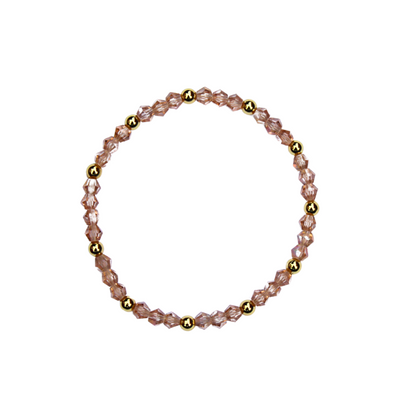 CRYSTAL LIGHT ROSE bracelet
