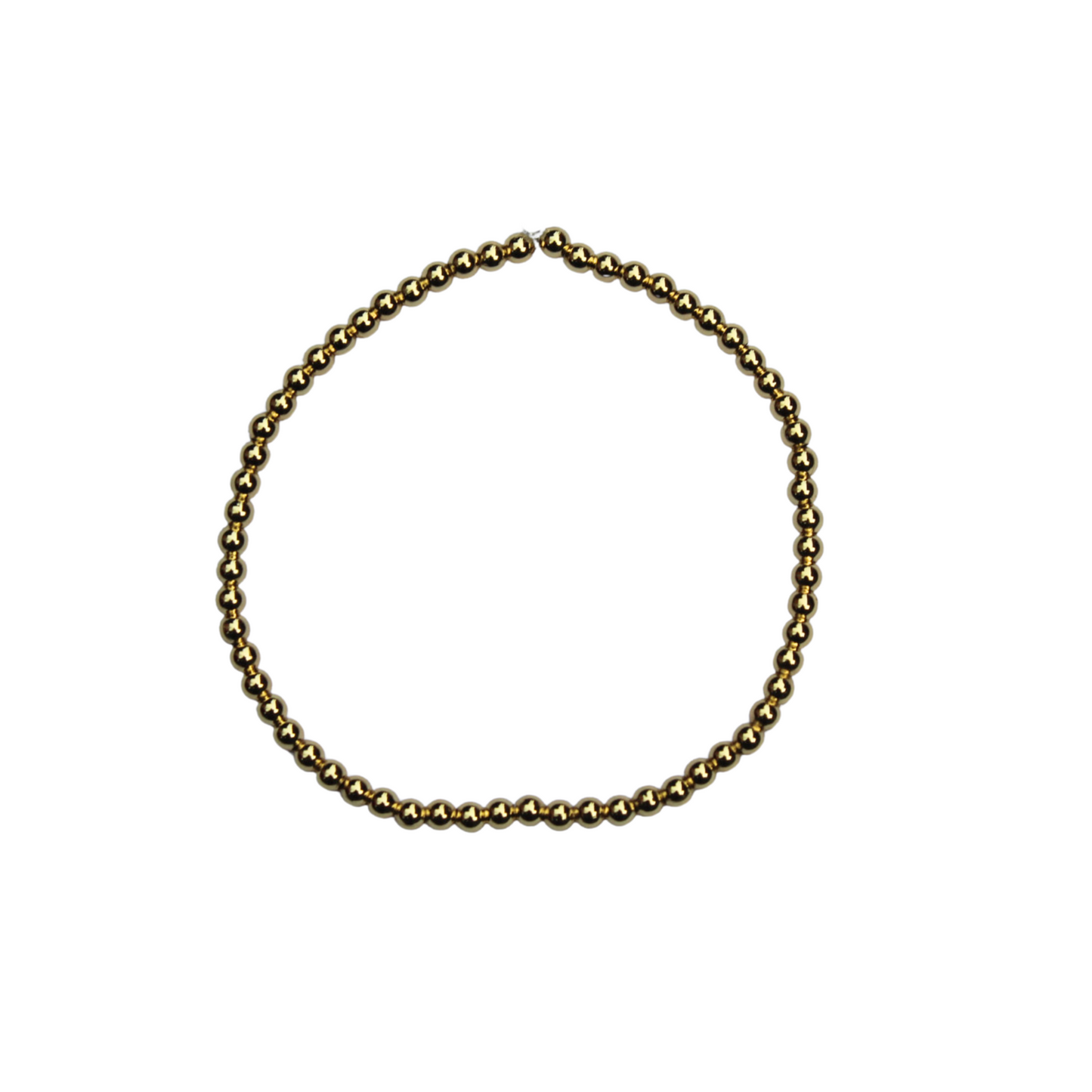 BASIC 3 mm kralenarmband (gold)