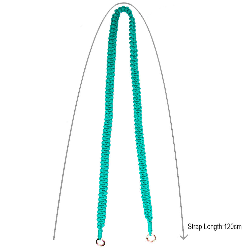 Telefoonkoord gevlochten | TURQUOISE