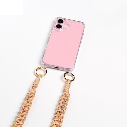 Telefoonkoord gevlochten | CHAMPAGNE