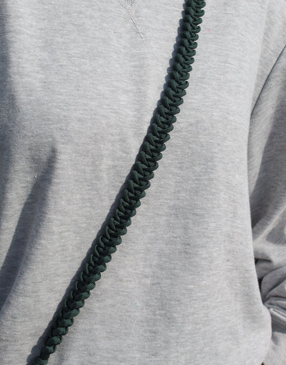 Telefoonkoord gevlochten | ARMY GREEN