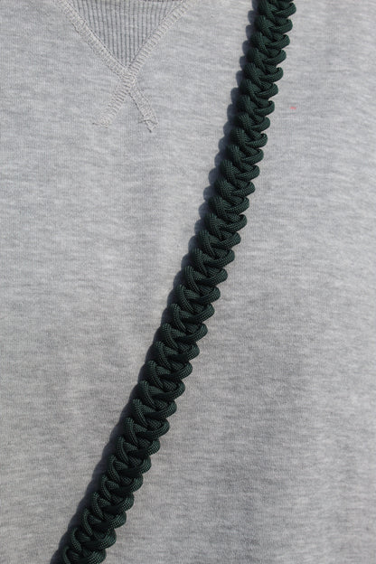 Telefoonkoord gevlochten | ARMY GREEN