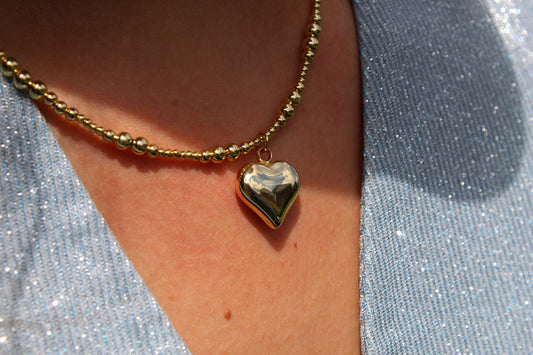 Kralenketting MAYA met harthanger